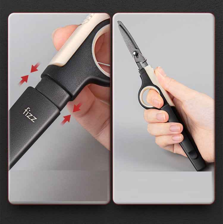 Fizz Non-Stick Teflon Scissors with Cover – Portable Craft Office 135mm