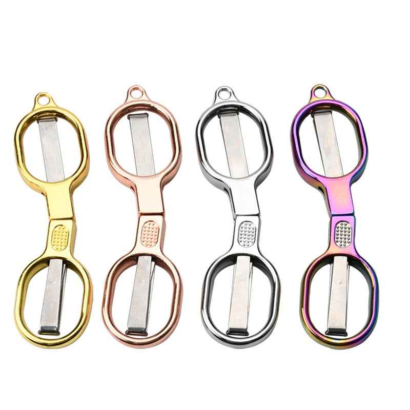 Mini Folding Travel Scissors 4 Color Pack