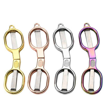 Mini Folding Travel Scissors 4 Color Pack