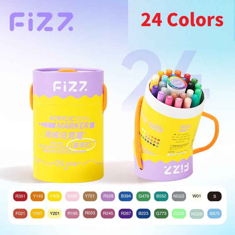 Fruit Color Acrylic Markers Set 24/36/60/80 Washable Kids Art Markers 24 Color