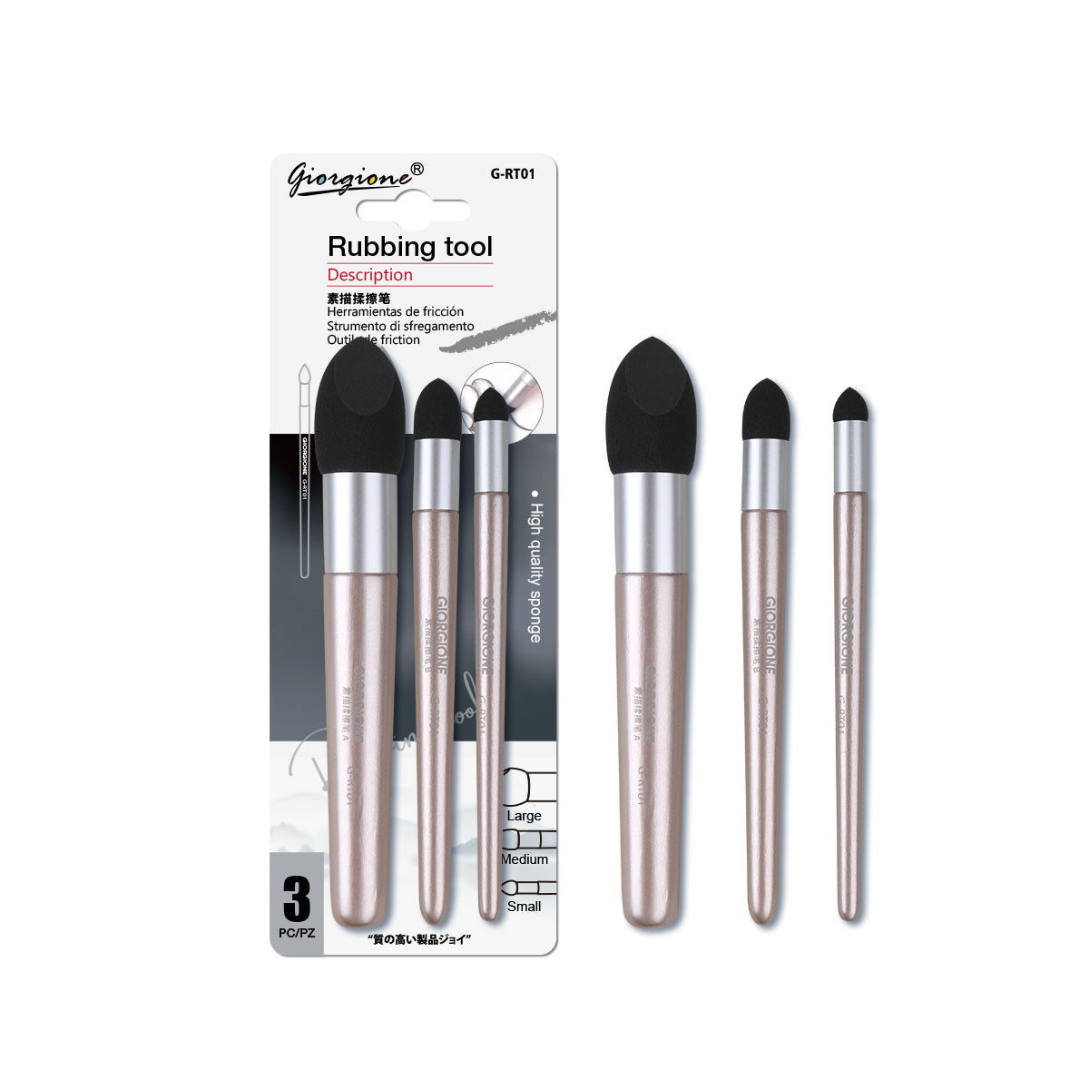 6pcs Artist Blending Stump Sponge Pen Rubbing Tool