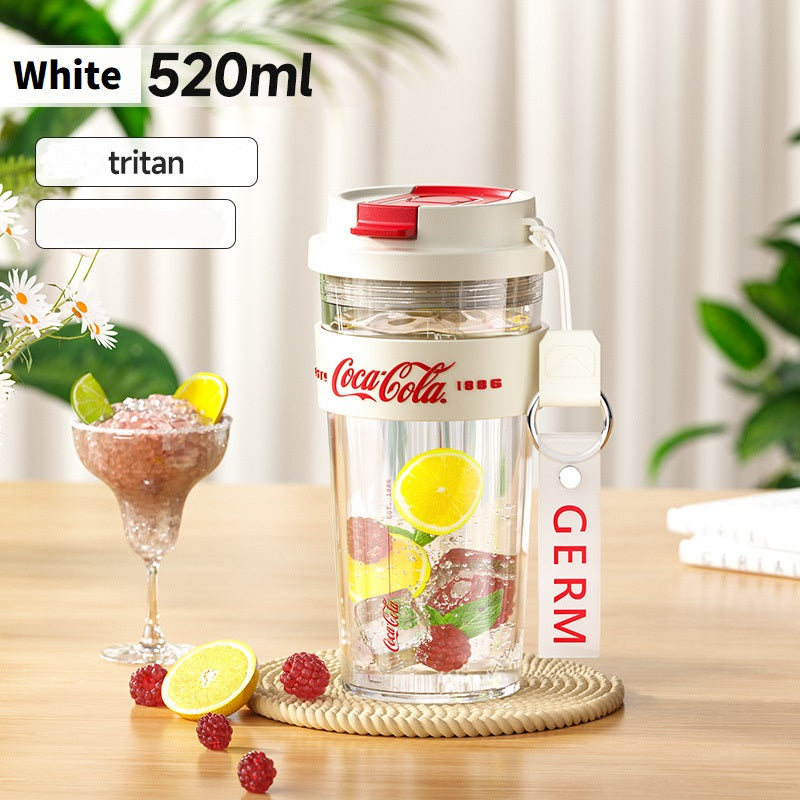 GERM x Coca-Cola Limited Edition Travel Water Bottle for Women - 520ml White