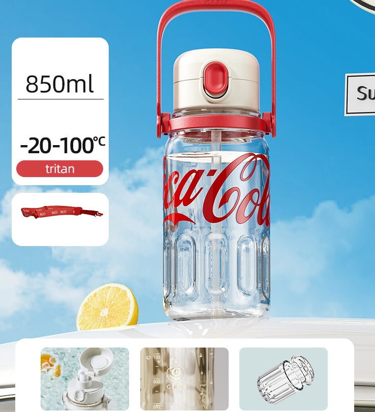 GERM x Coca-Cola Collab Summer Water Bottle - 850ml Large Sports Jug Red