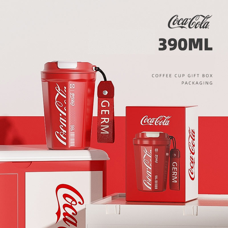 GERM x Coca-Cola Stainless Steel Travel Coffee Tumbler Red 390ml