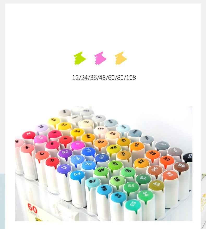 STA GRAPHMASTER GM1020 Alcohol Markers,12/24/36/48/60/80/108 Color
