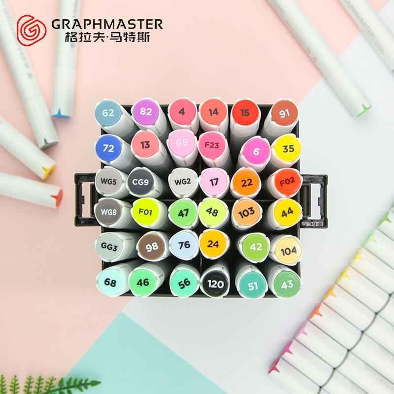 STA GRAPHMASTER GM1020 Alcohol Markers,12/24/36/48/60/80/108 Color