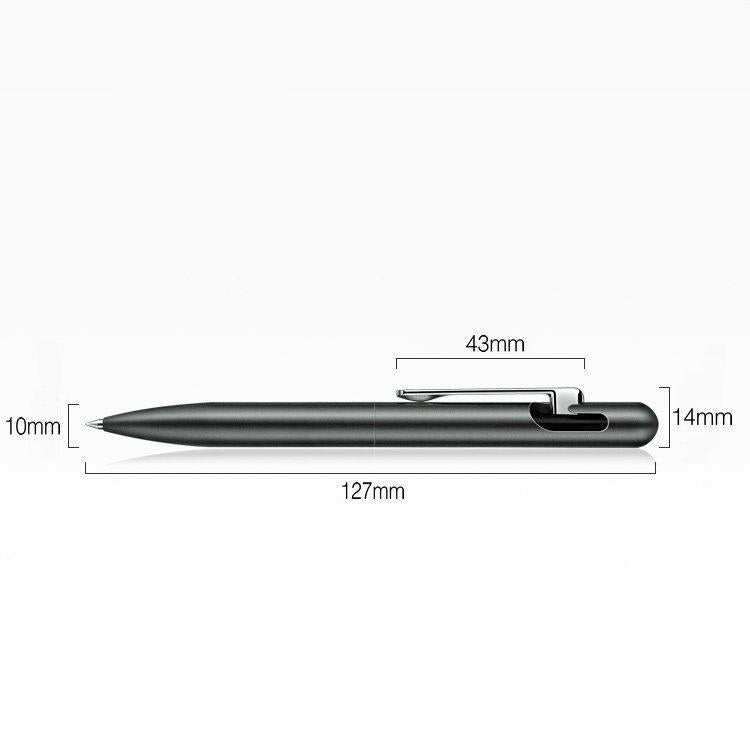 GNASEET Brushed Stainless Steel All-Metal Ballpoint Pen
