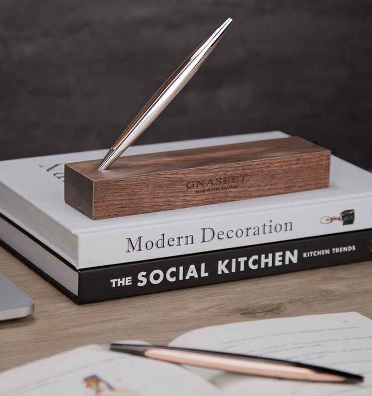 GNASEET Eternal Inkless Pencil – Black Walnut Base