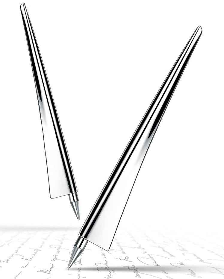 GNASEET Sailing Ship Eternal Forever Pen Polished Silver