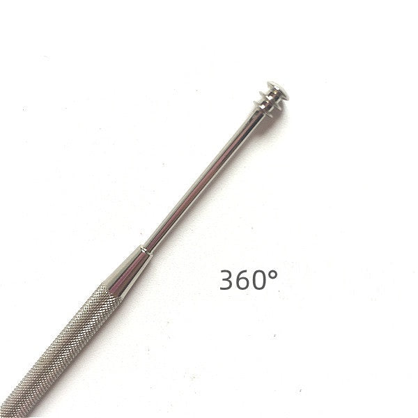 GREEN BELL 2-Way Screw & Spoon Ear Pick 115mm – Brass | Dual-Tip Spiral Screw & Spoon Ear Cleaner | Japan GREEN BELL