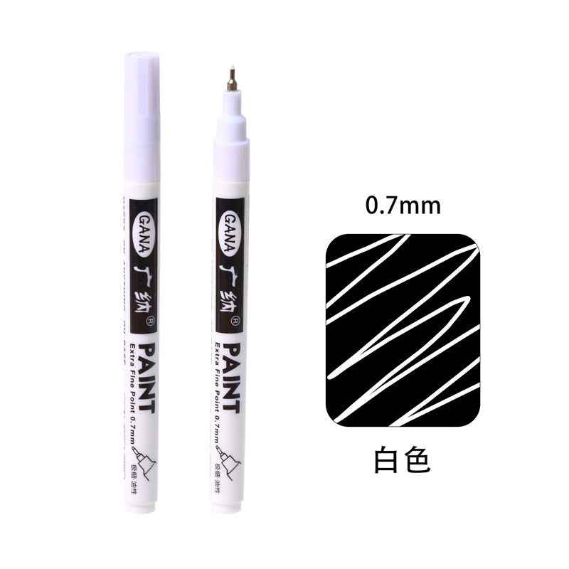 Guangna Paint Marker Extra Fine (0.7mm) WHITE GOLD SILVER BLACK