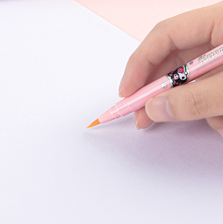Guangbo 8-Color Dual-Tip Soft Brush Pen Set – Kuromi &Cinnamoroll
