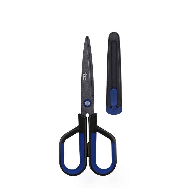 Guangbo Fizz Multi-Function Scissors & Knife Combo 2in1 Office Tool Blue