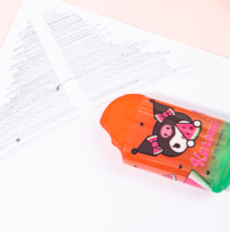 Guangbo 6-Pack Sanrio Watermelon Lollipop Erasers