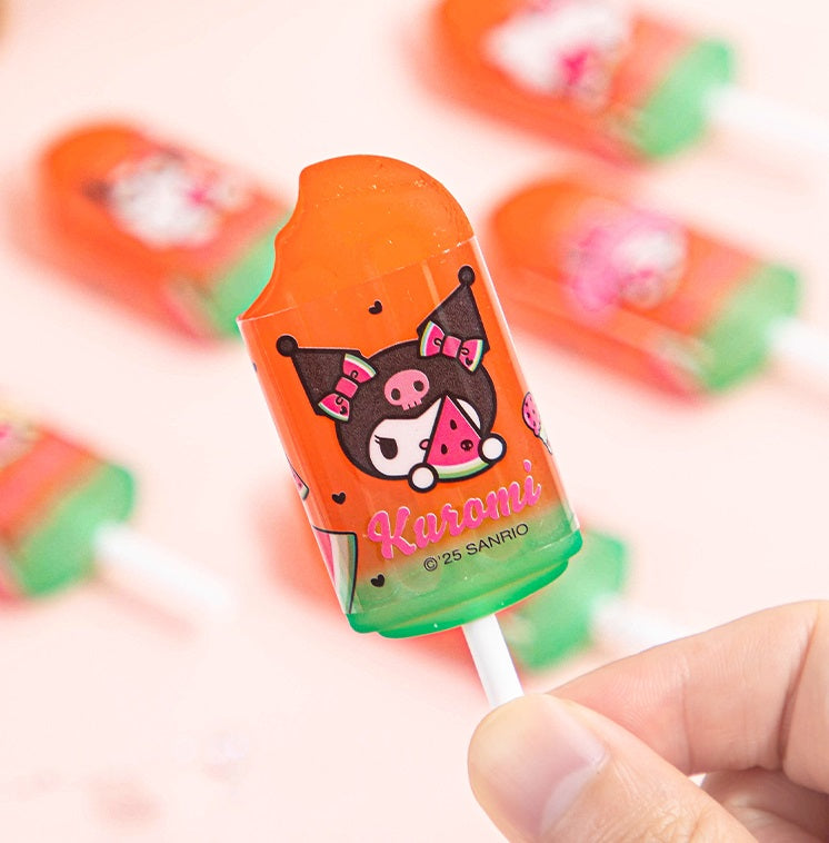 Guangbo 6-Pack Sanrio Watermelon Lollipop Erasers