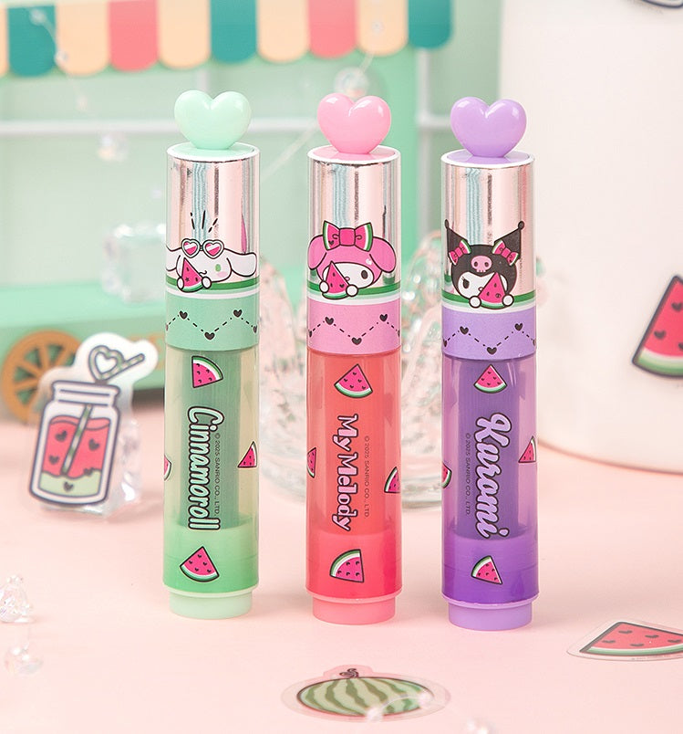 Sanrio Kuromi My Melody&Cinnamoroll Watermelon Heart Highlighter