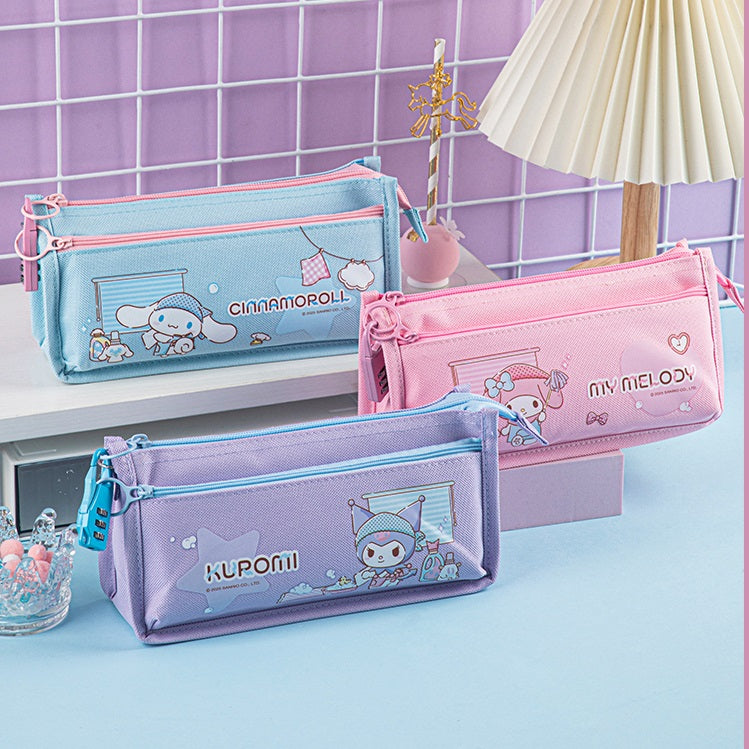 Guangbo Sanrio Password Lock Pencil Case Kuromi/My Melody/Cinnamoroll