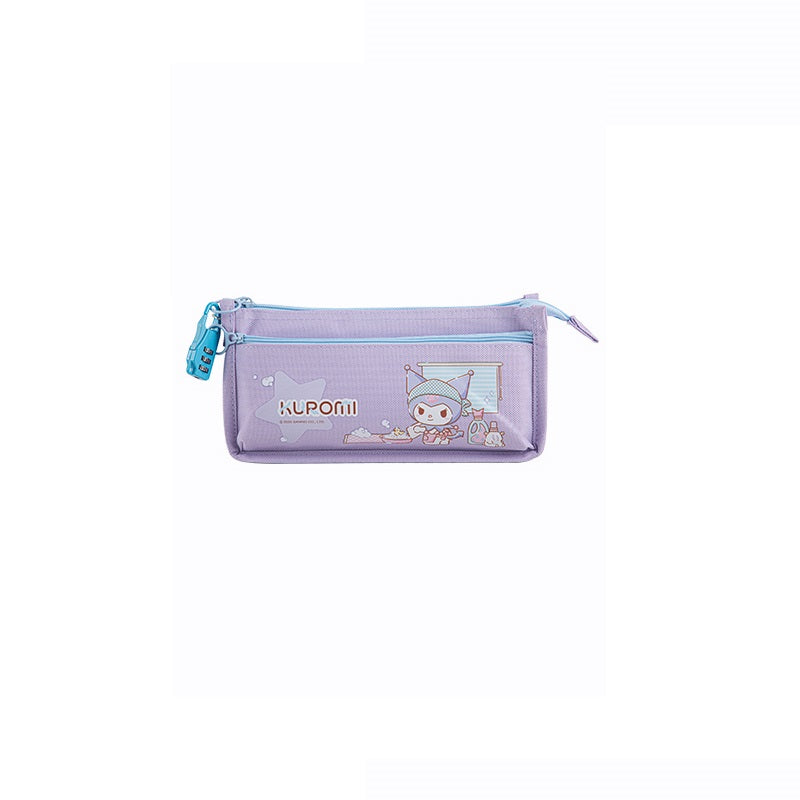 Guangbo Sanrio Password Lock Pencil Case Kuromi/My Melody/Cinnamoroll Kuromi