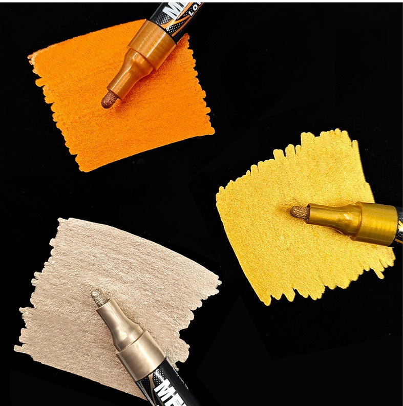 Guangna 169 Metallic Paint Marker Pens Oil-Based – 12-Color