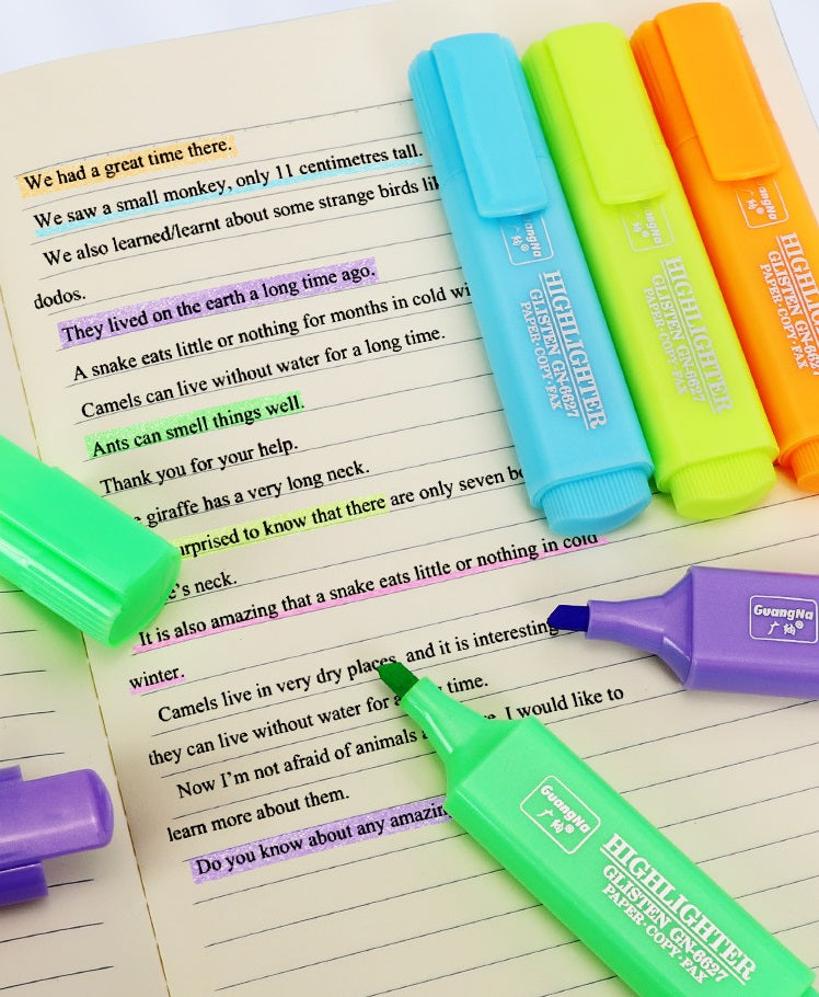 Guangna 6627B Glitter Highlighter Markers 8 Pack