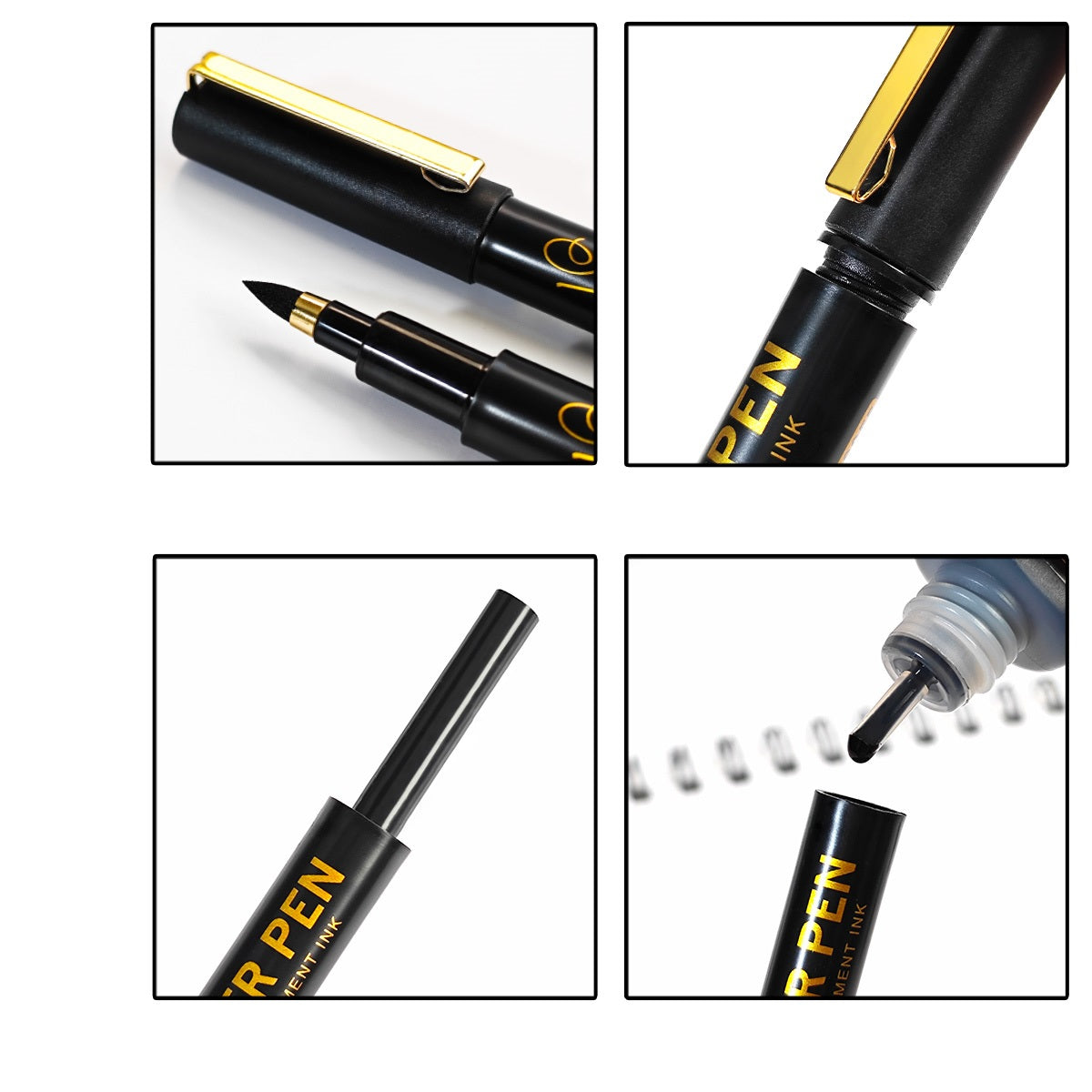 Guangna Micro Fineliner Pens,Black Ink Drawing Art Pens 12 Pack