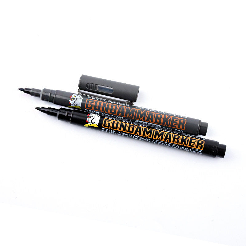 Mr. Hobby Gundam Panel Line Marker 2-Pack Black & Grey