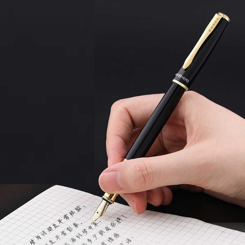 HERO 1511A Fountain Pen Set - Iridium Nib Rotary Ink Converter