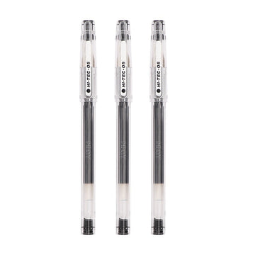 Pilot HI-TEC-C Gel Ink Pen 3 Pack 0.3MM/0.4MM/0.5MM 3 Black