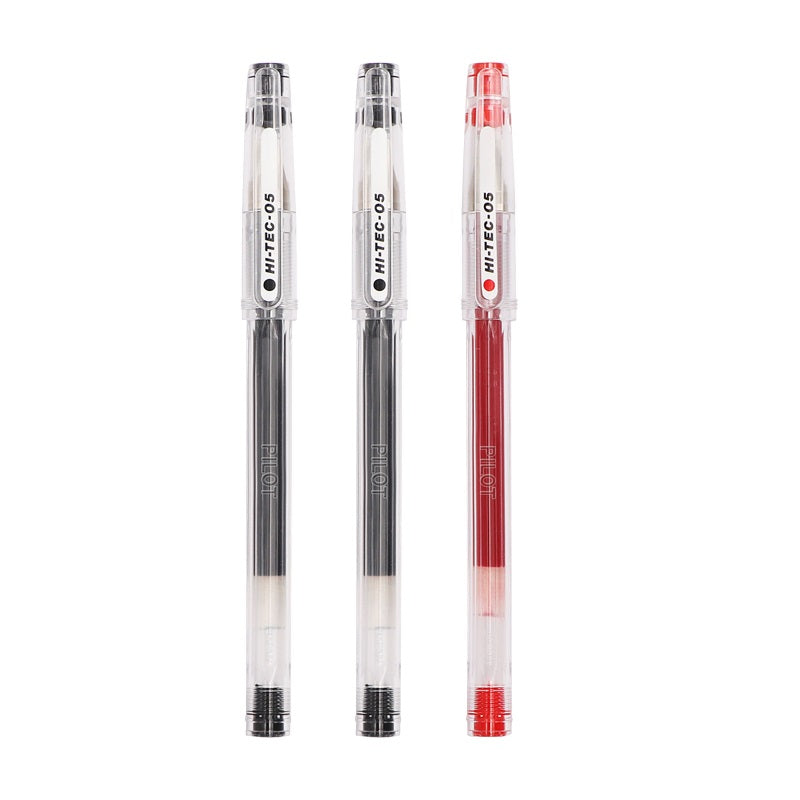 Pilot HI-TEC-C Gel Ink Pen 3 Pack 0.3MM/0.4MM/0.5MM 2 Black+1 Red