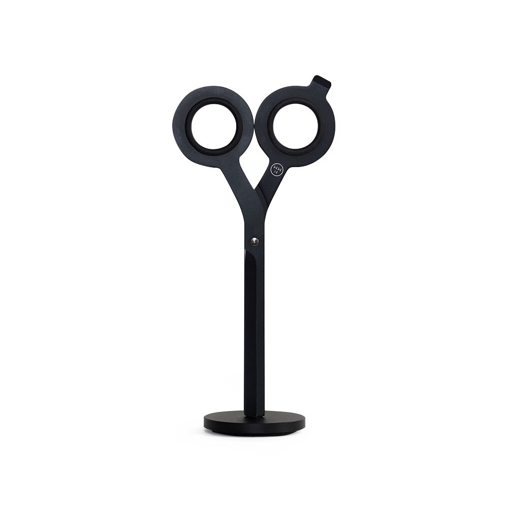 HMM Scissors with Base Black/Gold for Office Black