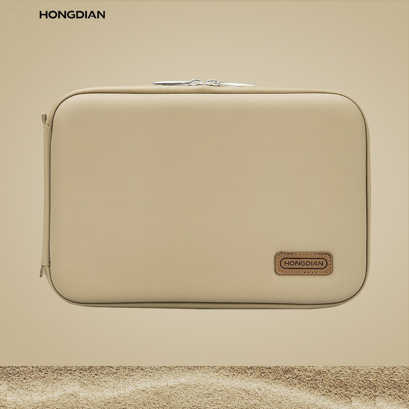 HONGDIAN 20-Slot Fountain Pen Case Waterproof Large Capacity Pouch Khaki