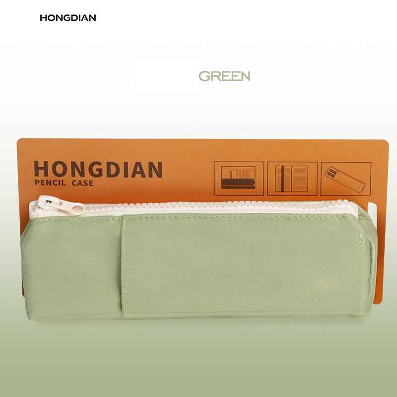 HONGDIAN Pencil Case for Notebook with Adjustable Elastic Band Green