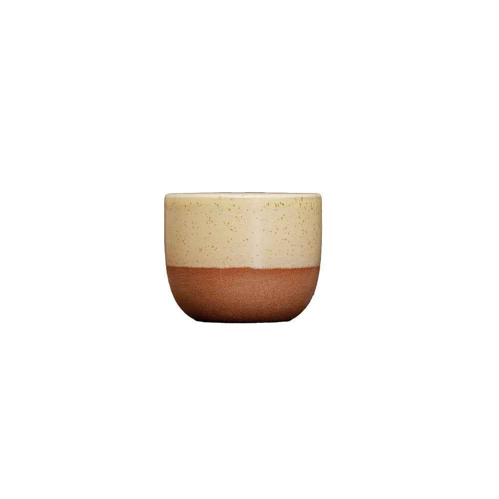 Ceramic Espresso Coffee Demitasse Cup 160ml Light Yellow