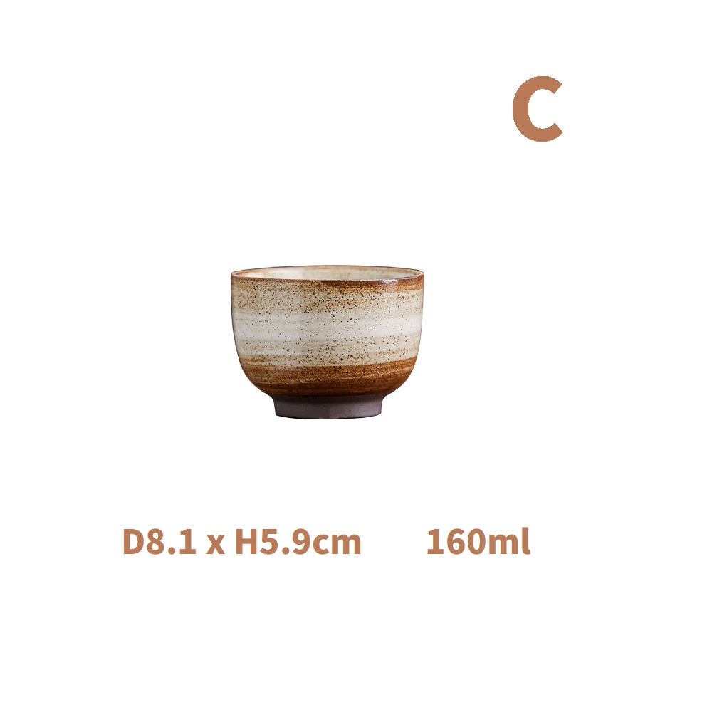 Ceramic Tea and Latte Coffee Cup,Maroon Color C 160ml