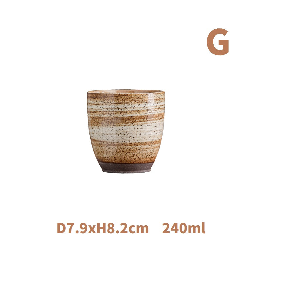 Ceramic Tea and Latte Coffee Cup,Maroon Color G 240ml