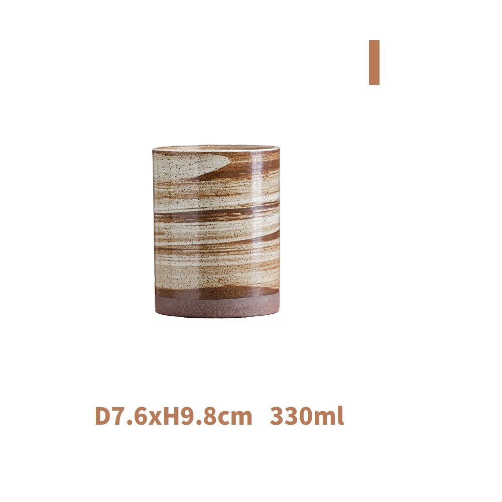 Ceramic Tea and Latte Coffee Cup,Maroon Color I 330m