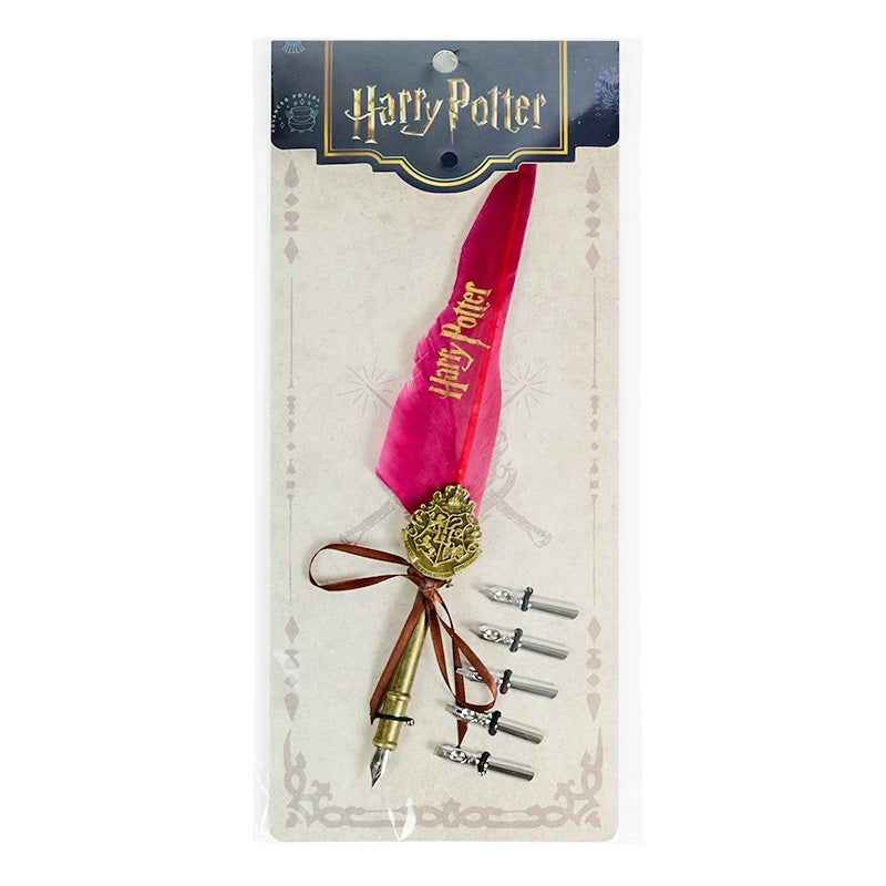 Harry Potter Feather Metal Dip Pen Set Rose