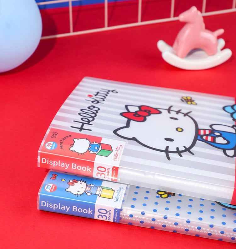 Sanrio Hello Kitty A4 Display Book 30 Pockets Set of 2 – Red & Blue
