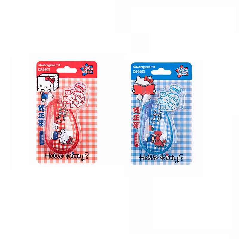 Sanrio Hello Kitty Correction Tape 20m x 5mm Set of 2 – Red & Blue A