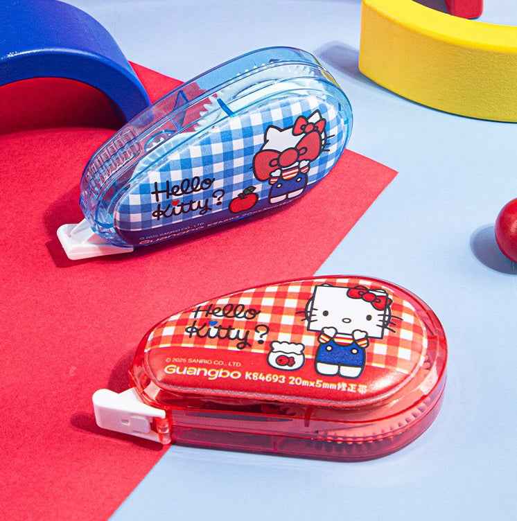 Sanrio Hello Kitty Correction Tape 20m x 5mm Set of 2 – Red & Blue