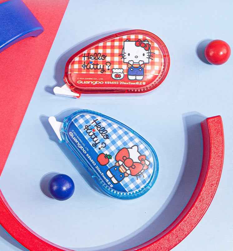 Sanrio Hello Kitty Correction Tape 20m x 5mm Set of 2 – Red & Blue