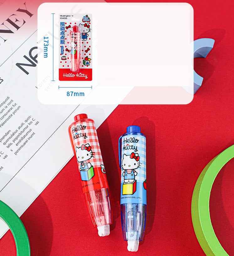 Sanrio Hello Kitty Glue Pen Set of 2 – Red & Blue Dot Adhesive
