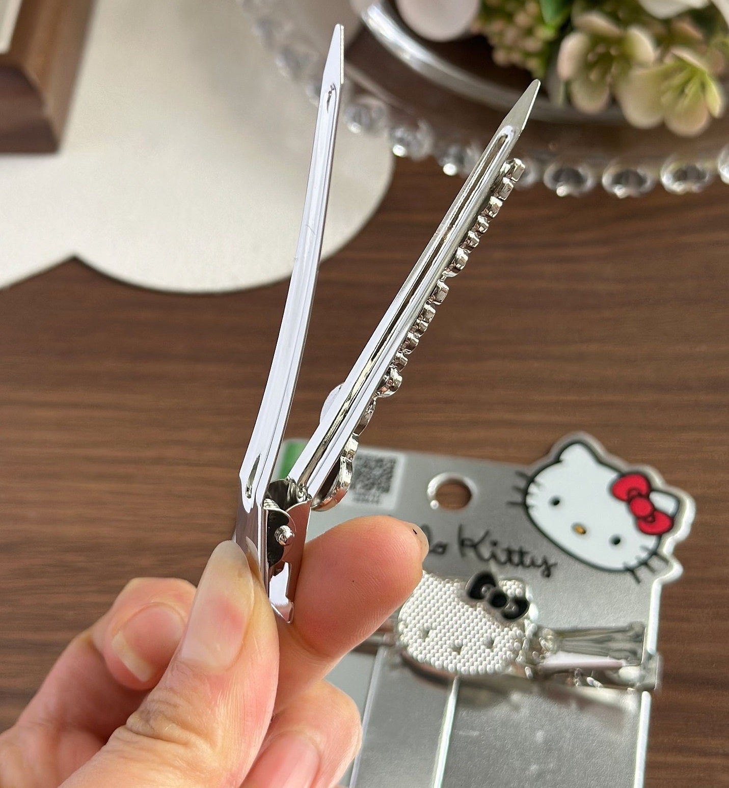 Sanrio Hello Kitty Bang Hair Bar Clips for Girls 2 Pack