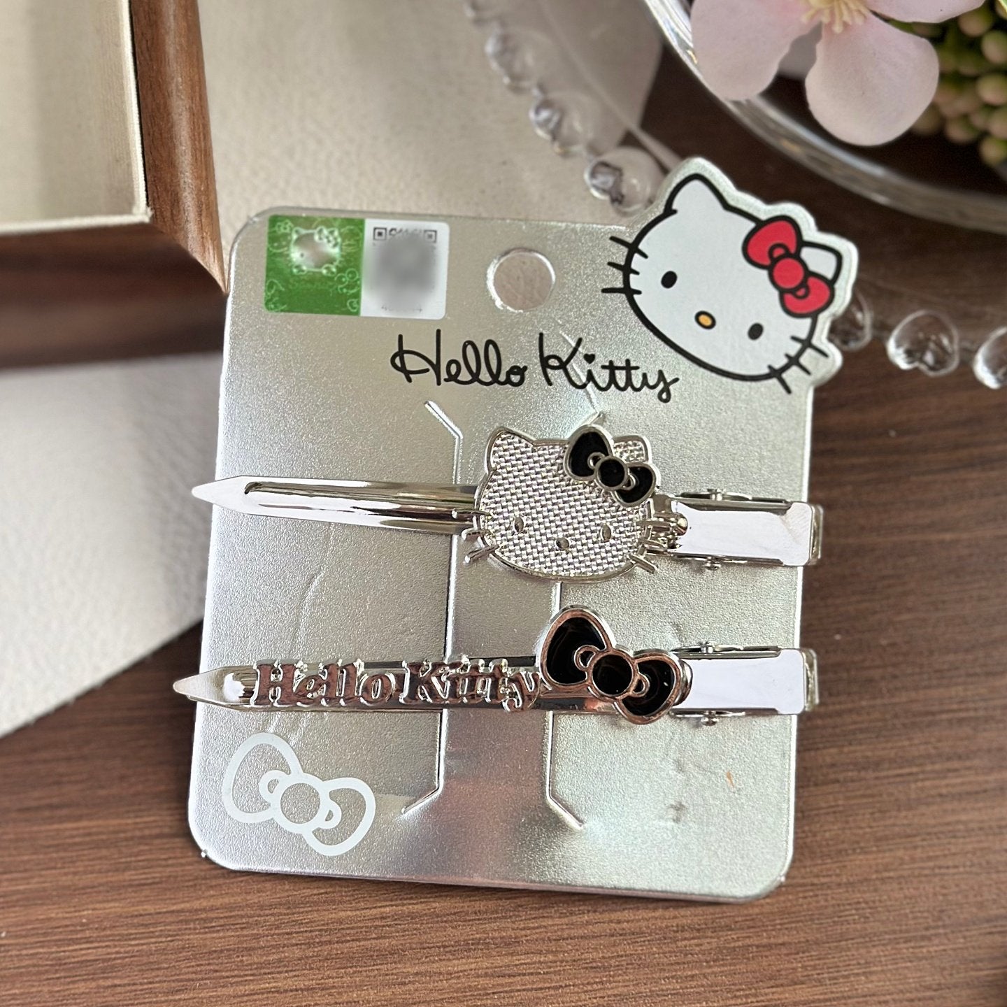 Sanrio Hello Kitty Bang Hair Bar Clips for Girls 2 Pack A
