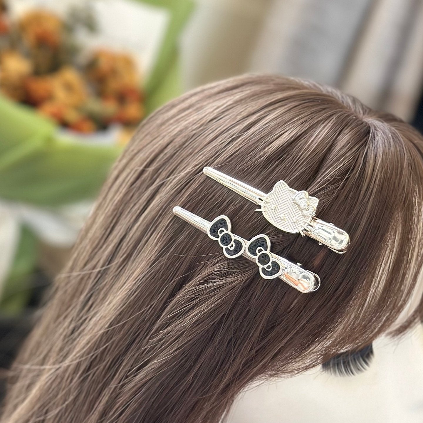 Sanrio Hello Kitty Bang Hair Clips for Girls 3 Pack