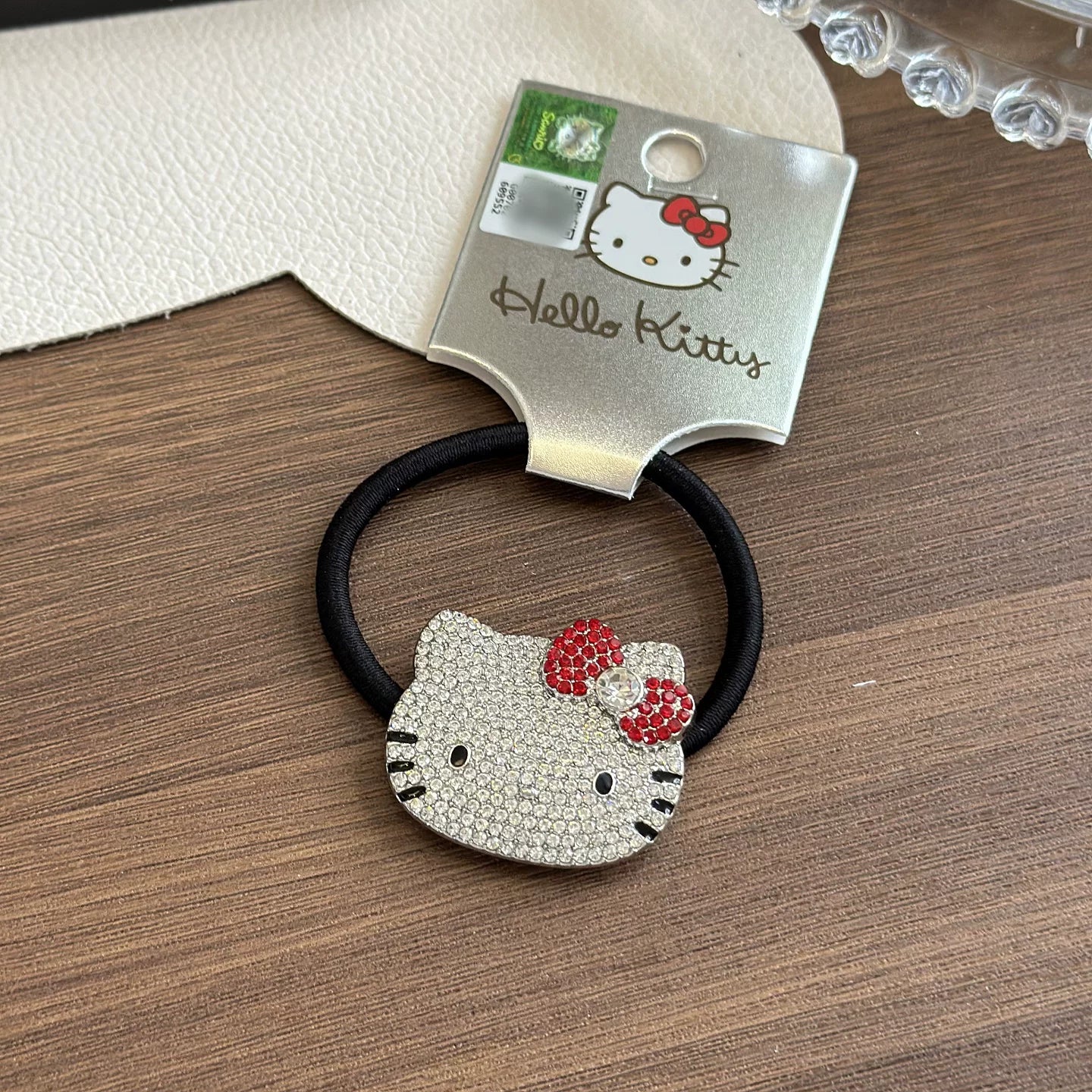 Sanrio Hello Kitty Rhinestone Hair Ties 2 Pack