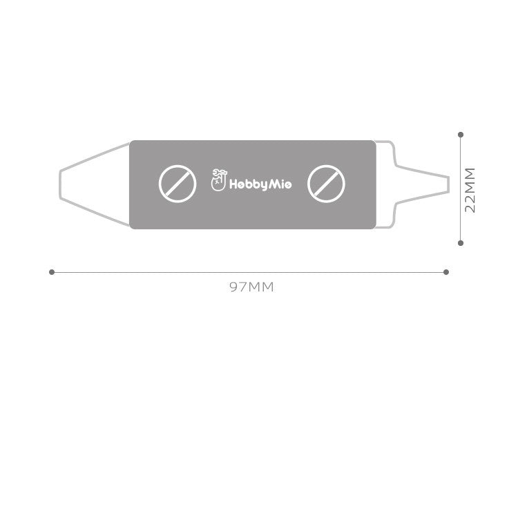 HobbyMio Dual-End Parts Separator – Manganese Steel Gundam Model Pry Tool