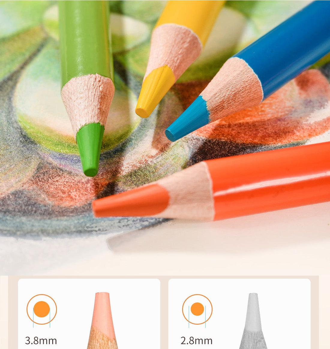 Hongdian 72 Oil-Based Colored Pencils Set