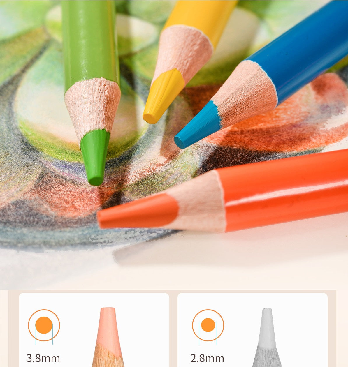 Hongdian 72 Oil-Based Colored Pencils Set