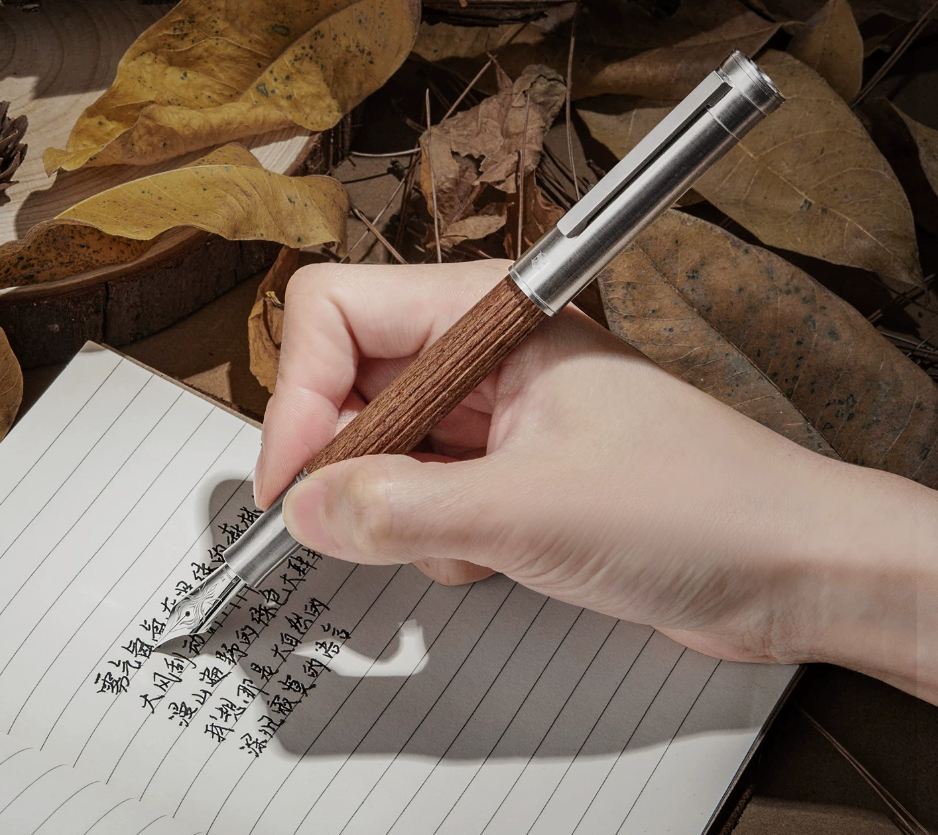 Hongdian Fountain Pen Bubinga Wood